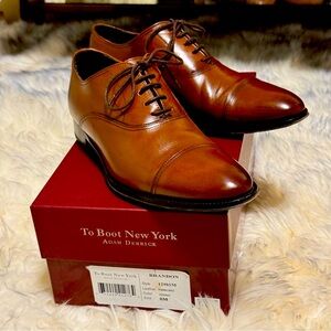 To Boot New York Cognac Box Calf Brandon Oxfords
